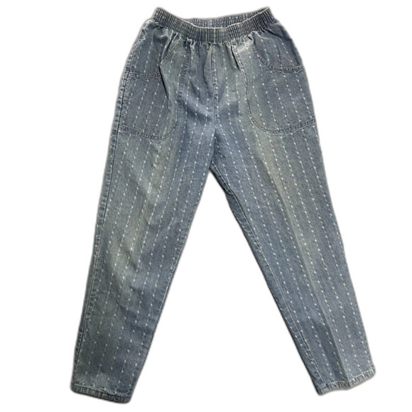 Vintage Pants, Cottage Core jeans, Floral design - Picture 1 of 5